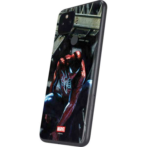 Marvel Spiderman New Suit Spiderman Google Pixel 5a Skin